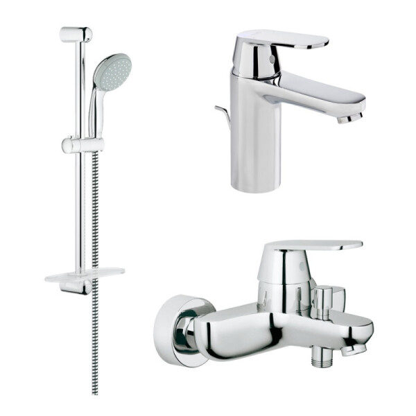 

Набор смесителей для умывальника, ванны и душевая стойка M-size Grohe Eurosmart Cosmopolitan 126112M хром (47215)