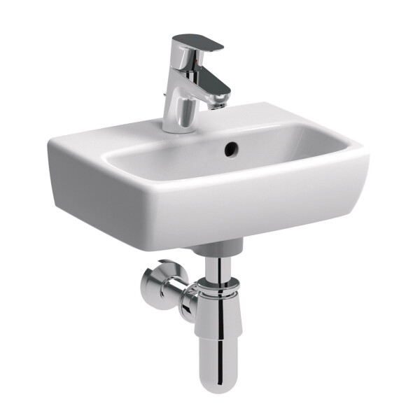 

Раковина керамическая прямоугольная с переливом 36х28 KOLO NOVA PRO M32137000 белая (49128)