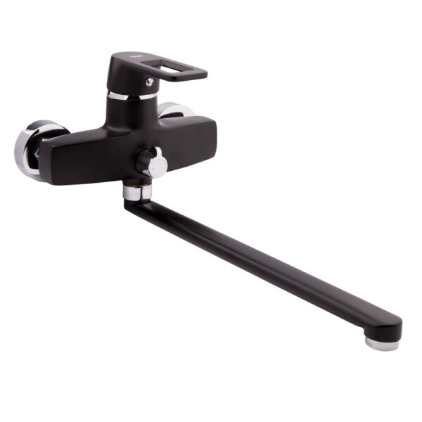 

Смеситель для ванны настенный Potato P2230-6 POTP22306 черный/хром (40796)