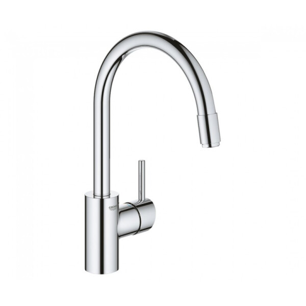 

Кухонный смеситель однорычажный с выдвижным изливом GROHE Concetto 32663003 хром (58153)