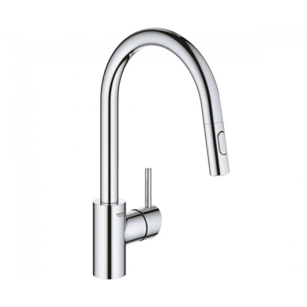 

Смеситель кухонный однорычажный с выдвижным изливом GROHE Concetto 31483002 хром (58147)
