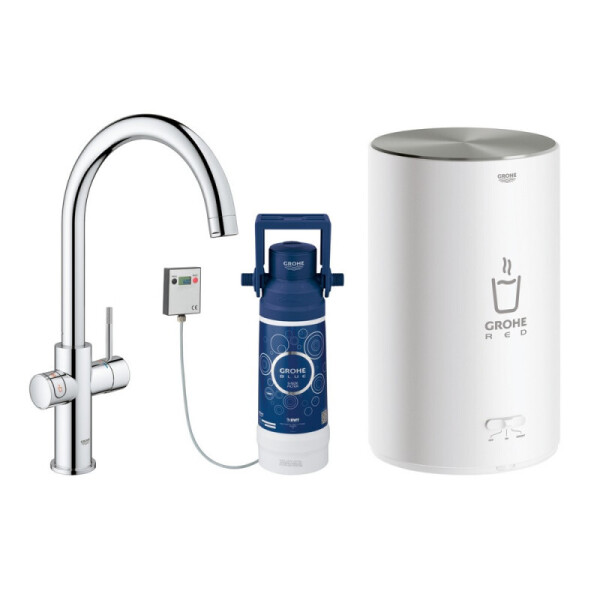 

Кухонный смеситель с бойлером GROHE EX RED DUO 30083001 M-size (46184)