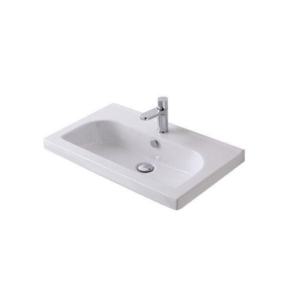 

Раковина керамическая прямоугольная 71х41 Azzurra Cult TR741MB1 белая (48427)