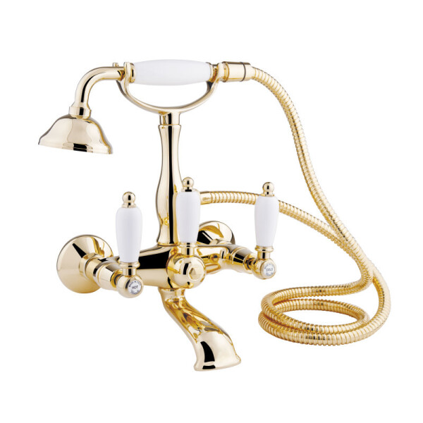 

Смеситель для ванны настенный Bianchi First VSCFRS102302600ORO золотой (40065)