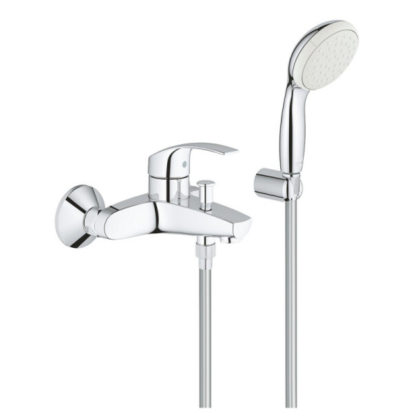 

Смеситель для ванны с душовым набором Grohe Eurosmart 3330220A хром/белый (67573)