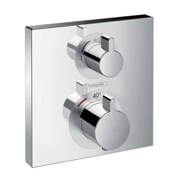 

Смеситель термостатический для ванны на 2 потребителя Grohe Ecostat Square 15714000 хром (56972)