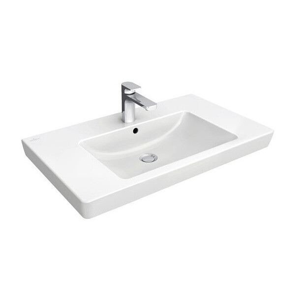 

Раковина прямоугольная 80х47см VILLEROY & BOCH SUBWAY 2.0 71758001 белая (59677)