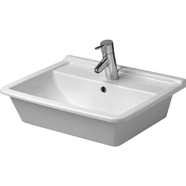 

Керамическая раковина встраиваемая DURAVIT Starck3 56см 0302560000 белая (57549)