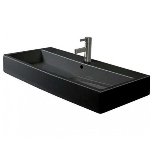 

Керамическая раковина накладная DURAVIT Vero 100см 0454100800 черная (57571)