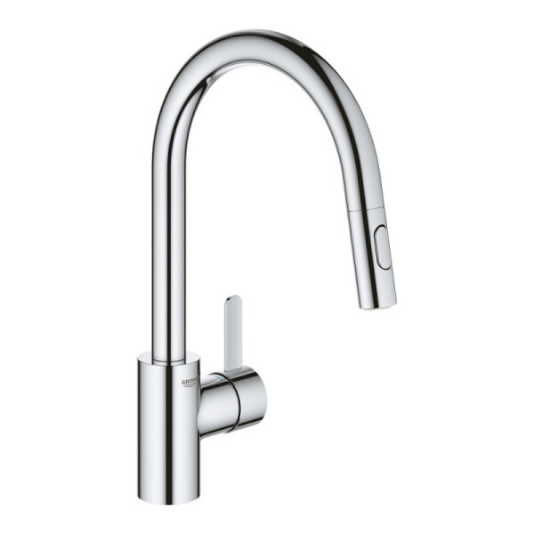 

Смеситель для кухни с выдвижным изливом Grohe Eurosmart Cosmopolitan 31481001 хром (54214)