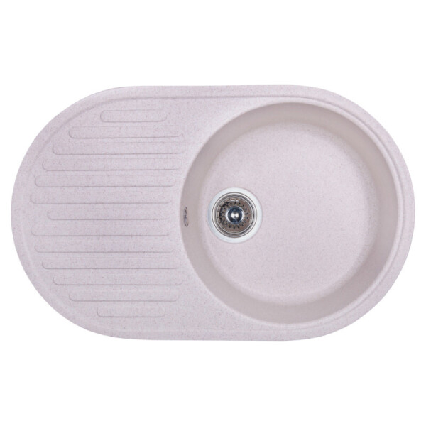 

Кухонная мойка гранитная овальная Fosto 7446 kolor 800 FOS7446SGA800 бежевая (персик) (54560)