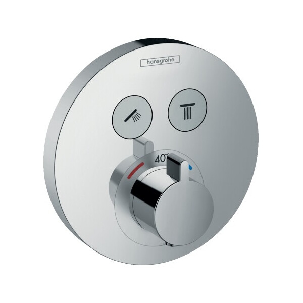 

Смеситель термостатический для душа внешняя часть Hansgrohe Shower Select S 15743000 хром (56741)