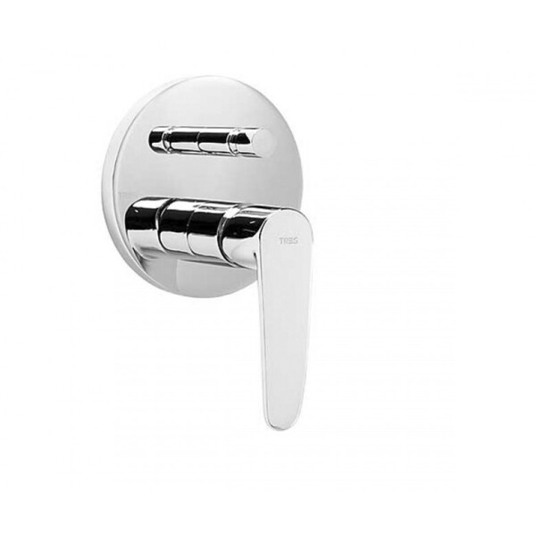 

Смеситель скрытого монтажа для ванны и душа TRES Flat 20418001 хром (58992)