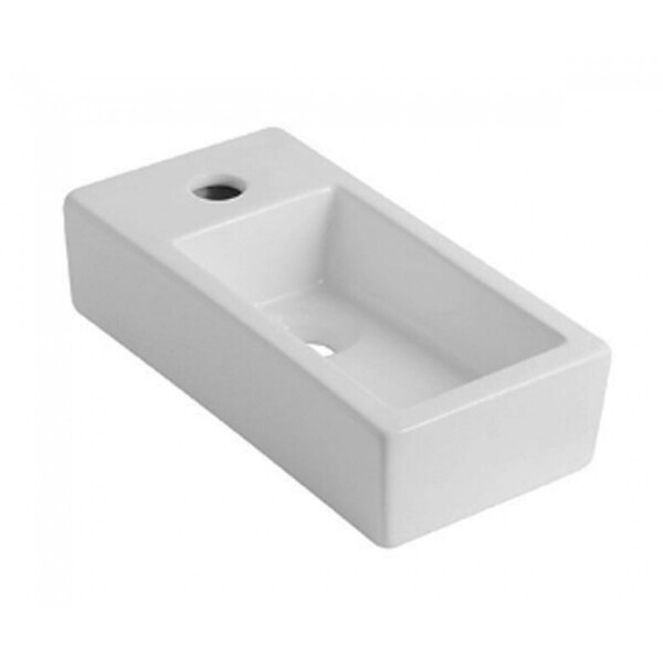 

Керамическая прямоугольная раковина 45х25см NEWARC Aqua 9425W белая (59188)