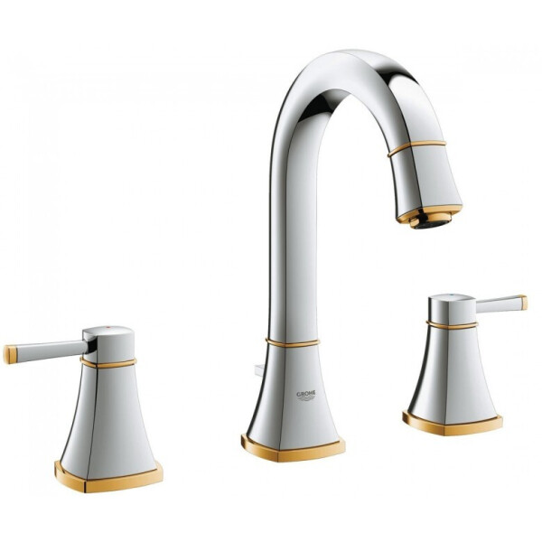 

Смеситель для раковины на 3 отверствия GROHE Grandera 20389IG0 хром-золото (64268)