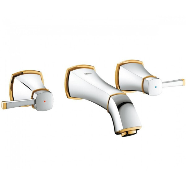 

Смеситель для раковины со стены GROHE Grandera 20414IG0 хром/золото (64269)