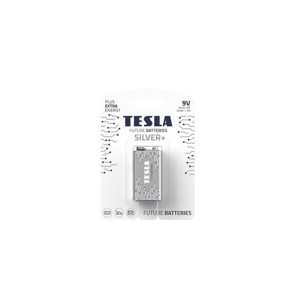 

Крона TESLA 9V SILVER+ (6LR61)