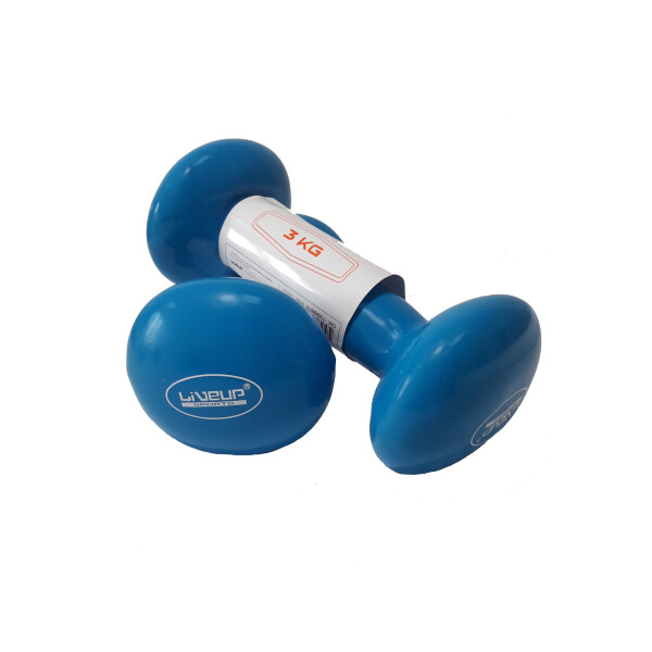 

Гантели LiveUp Vinyl Dumbbell EGG HEAD 3 кг Голубой (LS2001-3)