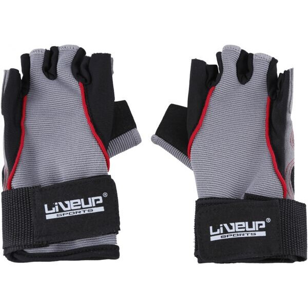 

Перчатки LiveUp Training Gloves Black-Grey-Red (LS3071-SM)