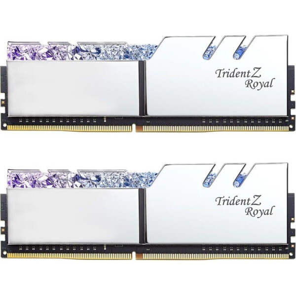 

Оперативная память DDR4 16GB (2x8GB) 3200 MHz Trident Z Royal RGB Silver G.Skill (F4-3200C16D-16GTRS)