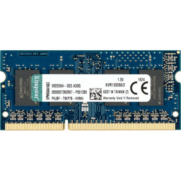 

SoDIMM DDR3 2GB 1333 MHz Kingston (KVR13S9S6/2)