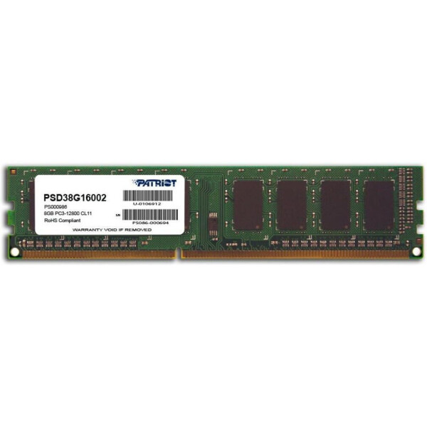 

Оперативная память DDR3 8GB 1600 MHz Patriot (PSD38G16002)