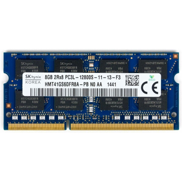 

Оперативная память Hynix SoDIMM DDR3L 8GB 1866 MHz (HMT41GS6DFR8A)