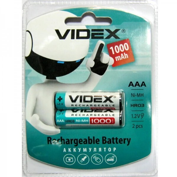

Аккумулятор Videx R3 1000mAh NiMH