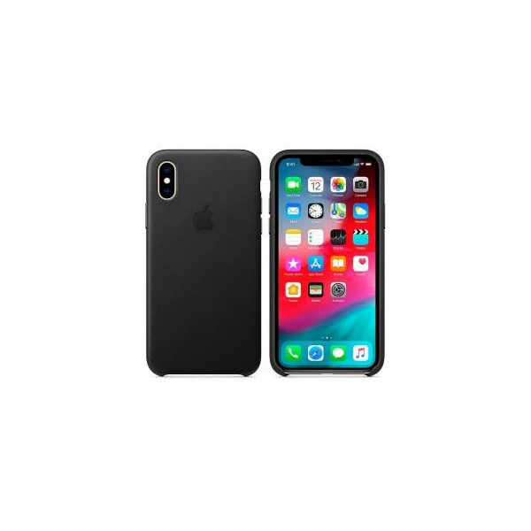 

Apple iPhone XS Leather Case - Black, Model (MRWM2ZM/A)