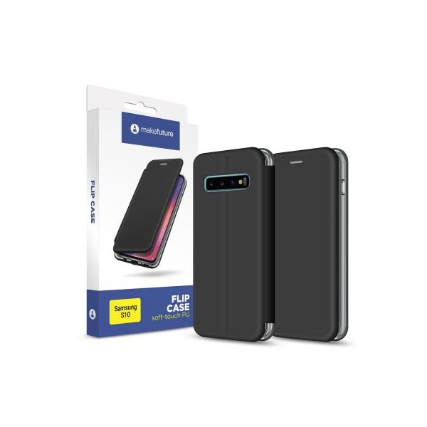 

MakeFuture Flip Case (Soft-Touch PU) Samsung S10 Black (MCP-SS10BK)
