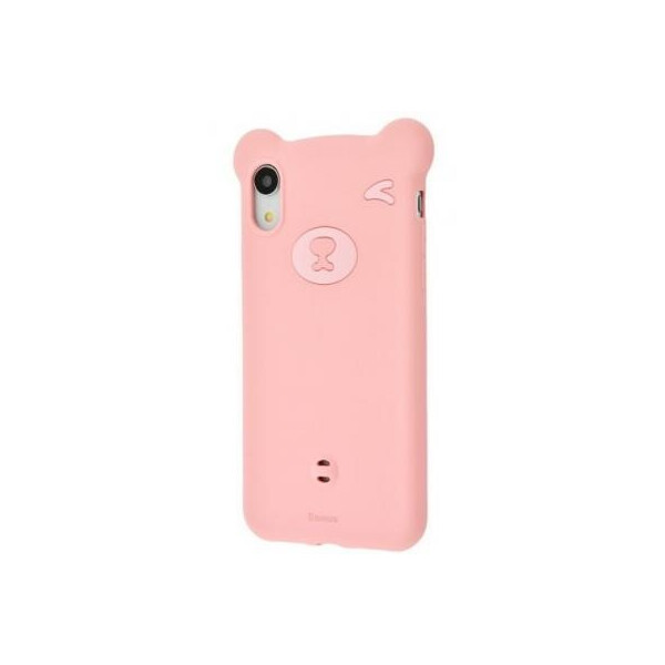 

Baseus iPhone XR Bear Silicone, Pink (WIAPIPH61-BE04)