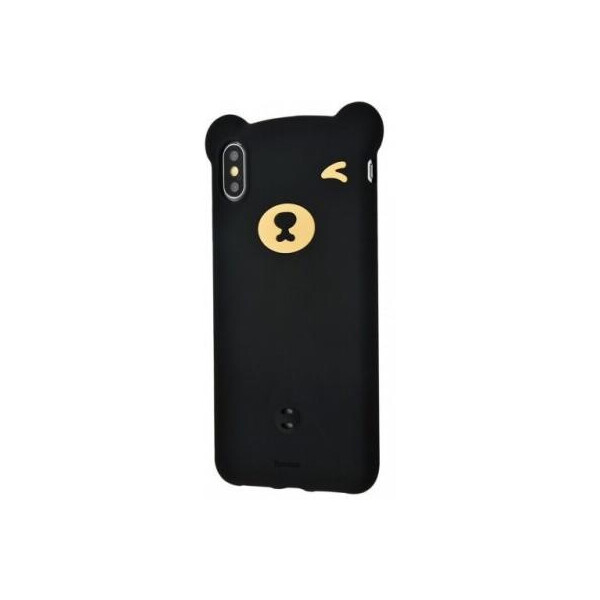 

Baseus iPhone XS Max Bear Silicone, Black (WIAPIPH65-BE01)
