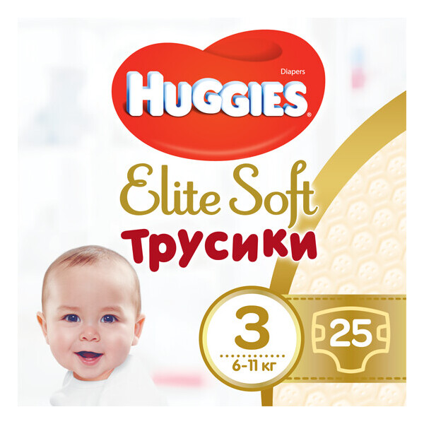 

Трусики-подгузники Huggies Elite Soft Pants 3 ( 6 - 11 ), 25 шт