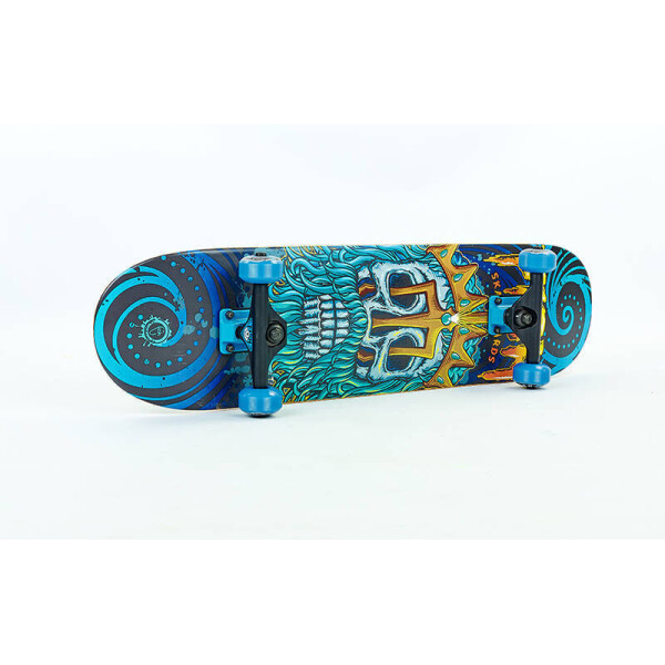 

Скейтборд деревянный в сборе из канадского клена 31in FISH CAPRICORN SK-414 Blue