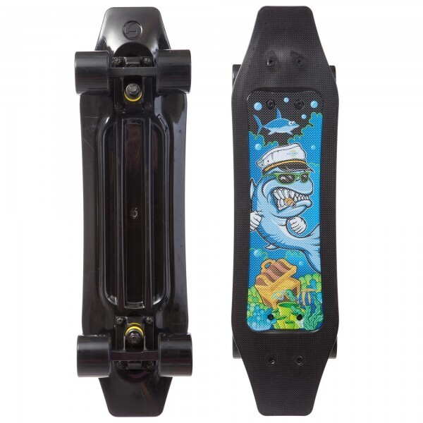

Скейтборд пластиковый FISH Duckbill 23in SK-418-5 SHARK Black