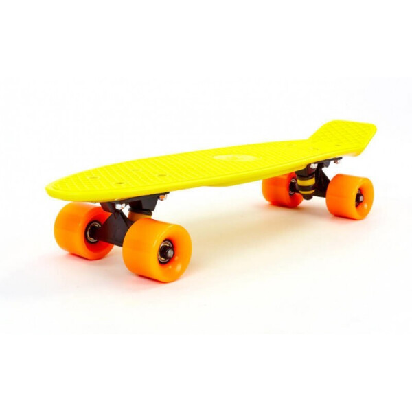 

Скейтборд пластиковый Penny COLOR POINT FISH 22in с цветными болтами SK-403-3 Yellow