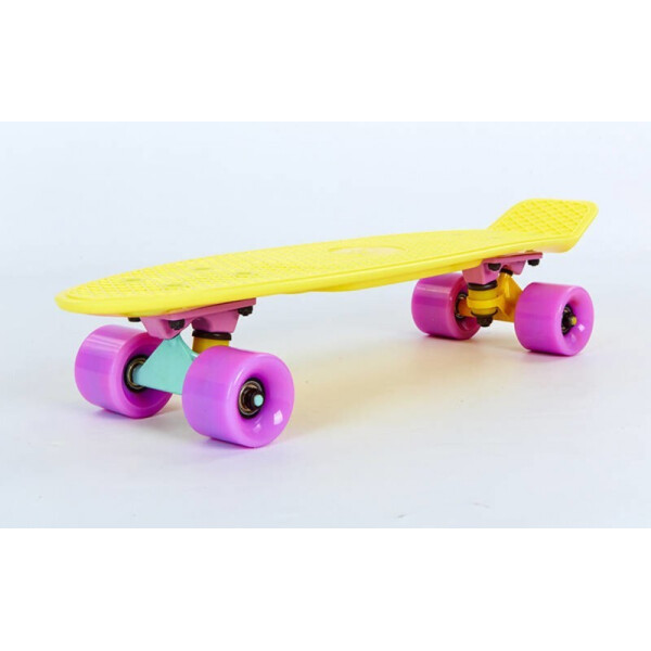 

Скейтборд пластиковый Penny Original FISH 22in однотонная дека SK-401-11 Yellow