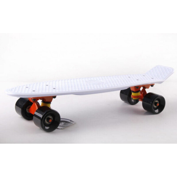 

Скейтборд пластиковый Penny Original FISH 22in однотонная дека SK-401-37 White