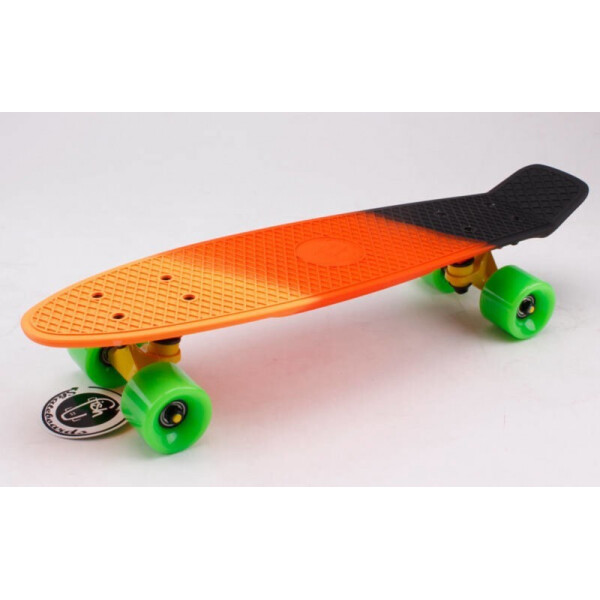 

Скейтборд пластиковый Penny RUBBER SOFT FISH 22in полосатая дека SK-412-6 Green