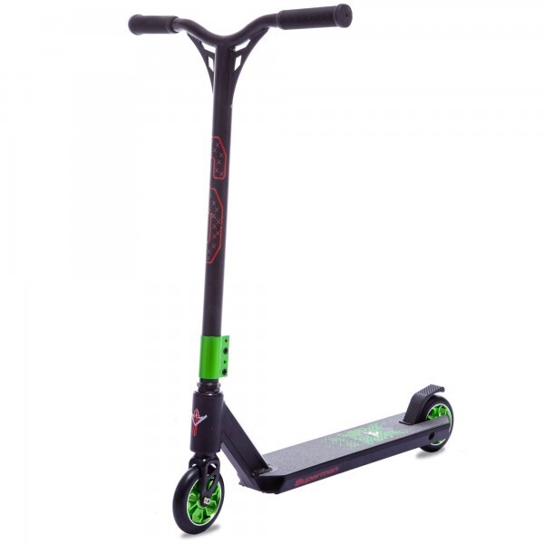 

трюковый с алюминиевыми колесами D09 Green