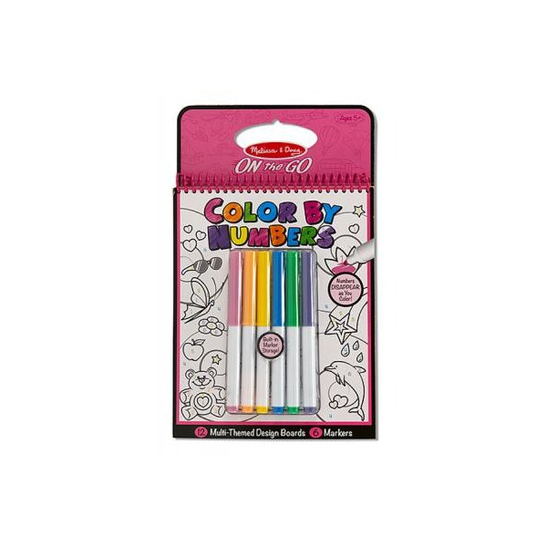 

Набор для творчества Melissa&Doug Цветная раскраска по номерам розовая (MD5377)