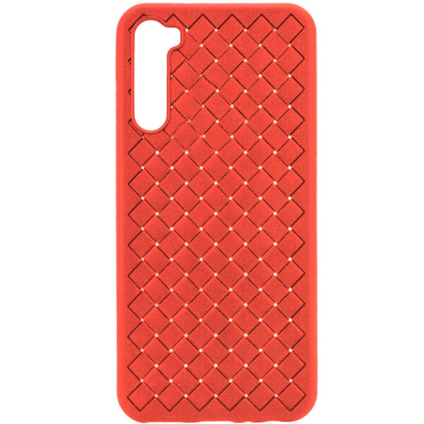 

PU чехол-накладка Epik Weaving series для Realme 6 (Красный) (904811)