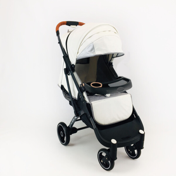 

прогулочная Yoya Plus Pro 2020 на молнии с Бампером для кормления, Большим дождевиком и Конвертом на флисе Экокожа Белая