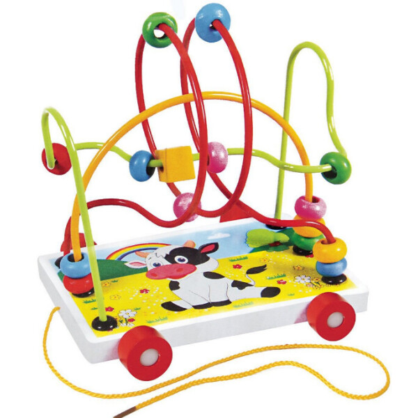 

Деревянная игрушка Каталка-лабиринт MD 0320 (Корова)