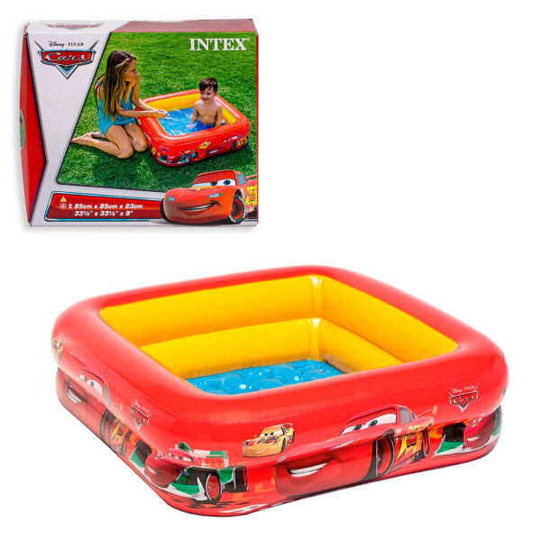 

Детский бассейн Intex 57101 Тачки, надувное дно, 85-85-23 см