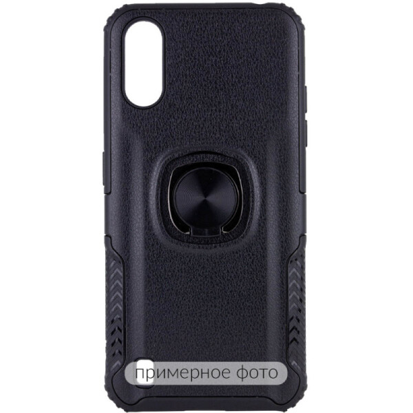 

TPU+PC чехол Deen EdgeRing с креплением под магнитный держатель для Samsung Galaxy A31 (Черный) (906065)