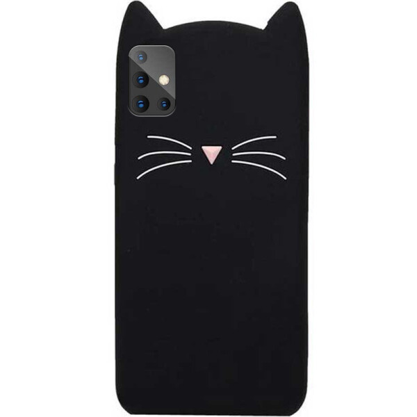 

Силиконовая накладка 3D Cat для Samsung Galaxy A51 (Черный) (905578)