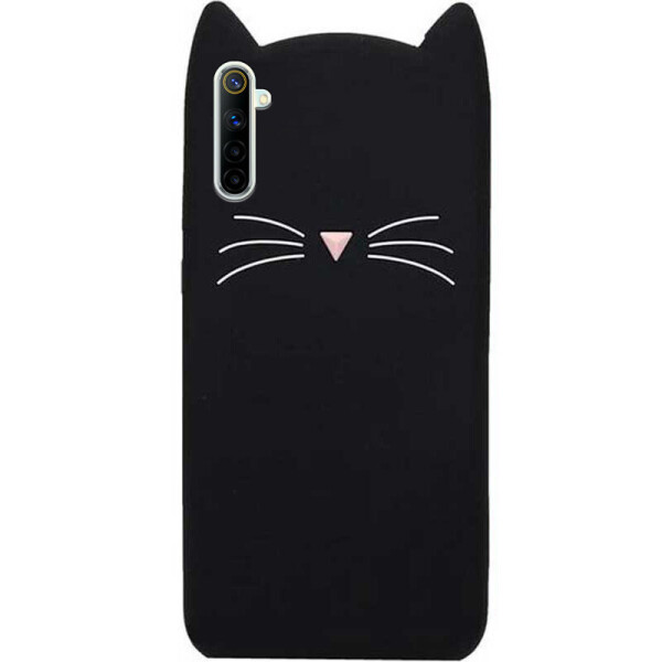 

Силиконовая накладка 3D Cat для Realme 6 Pro (Черный) (905634)