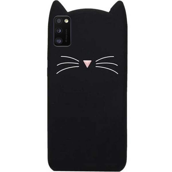 

Силиконовая накладка 3D Cat для Samsung Galaxy A41 (Черный) (905649)
