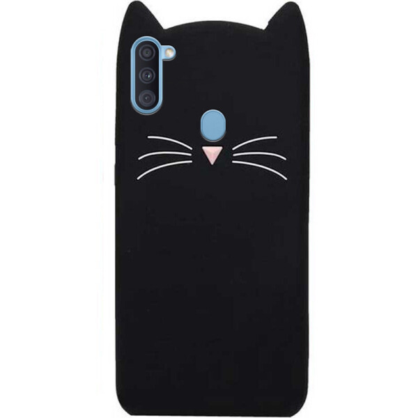 

Силиконовая накладка 3D Cat для Samsung Galaxy A11 (Черный) (905573)